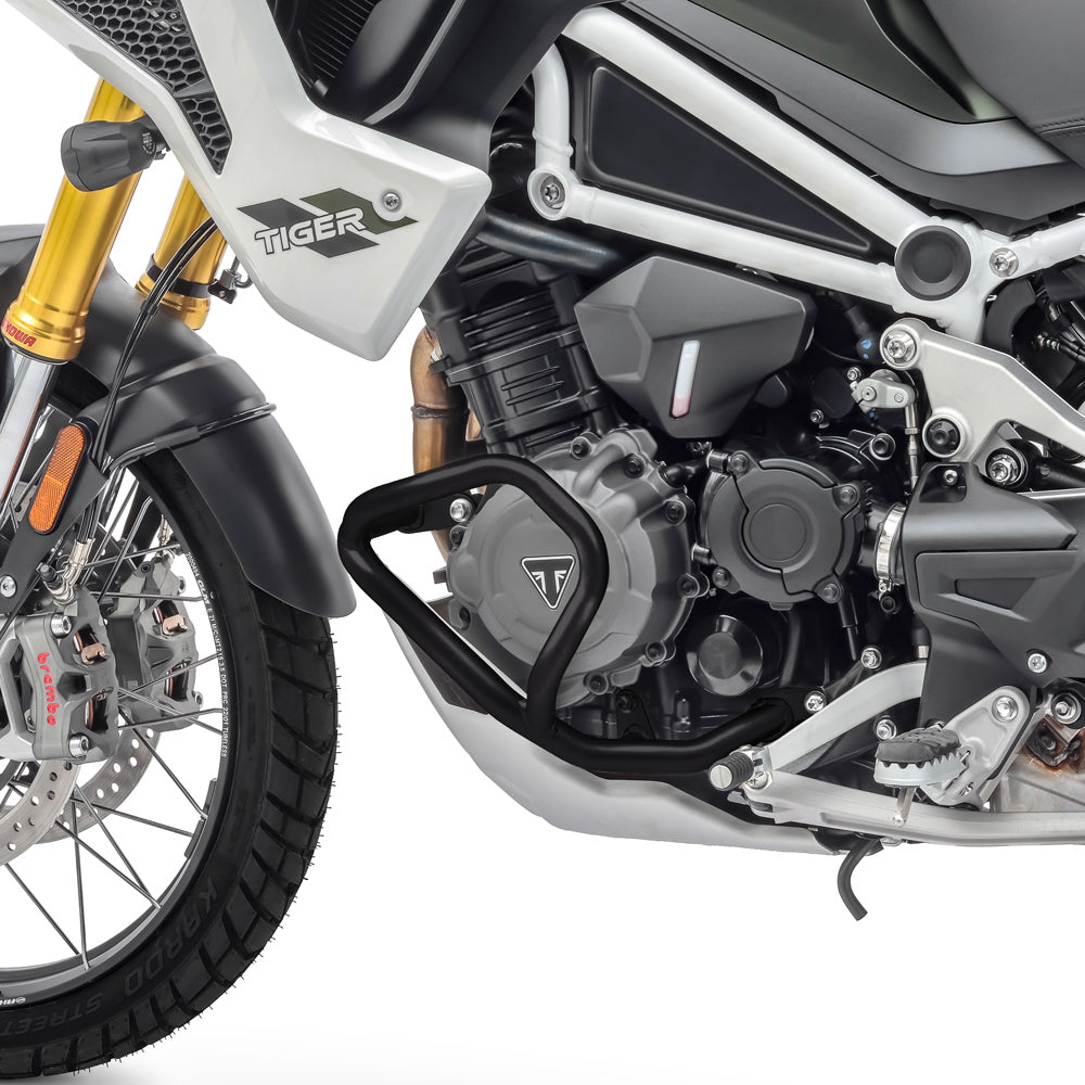 Crash bar pentru Triumph Tiger 1200 GT / Pro 22-24, Partea inferioara, Negru Protectie motor