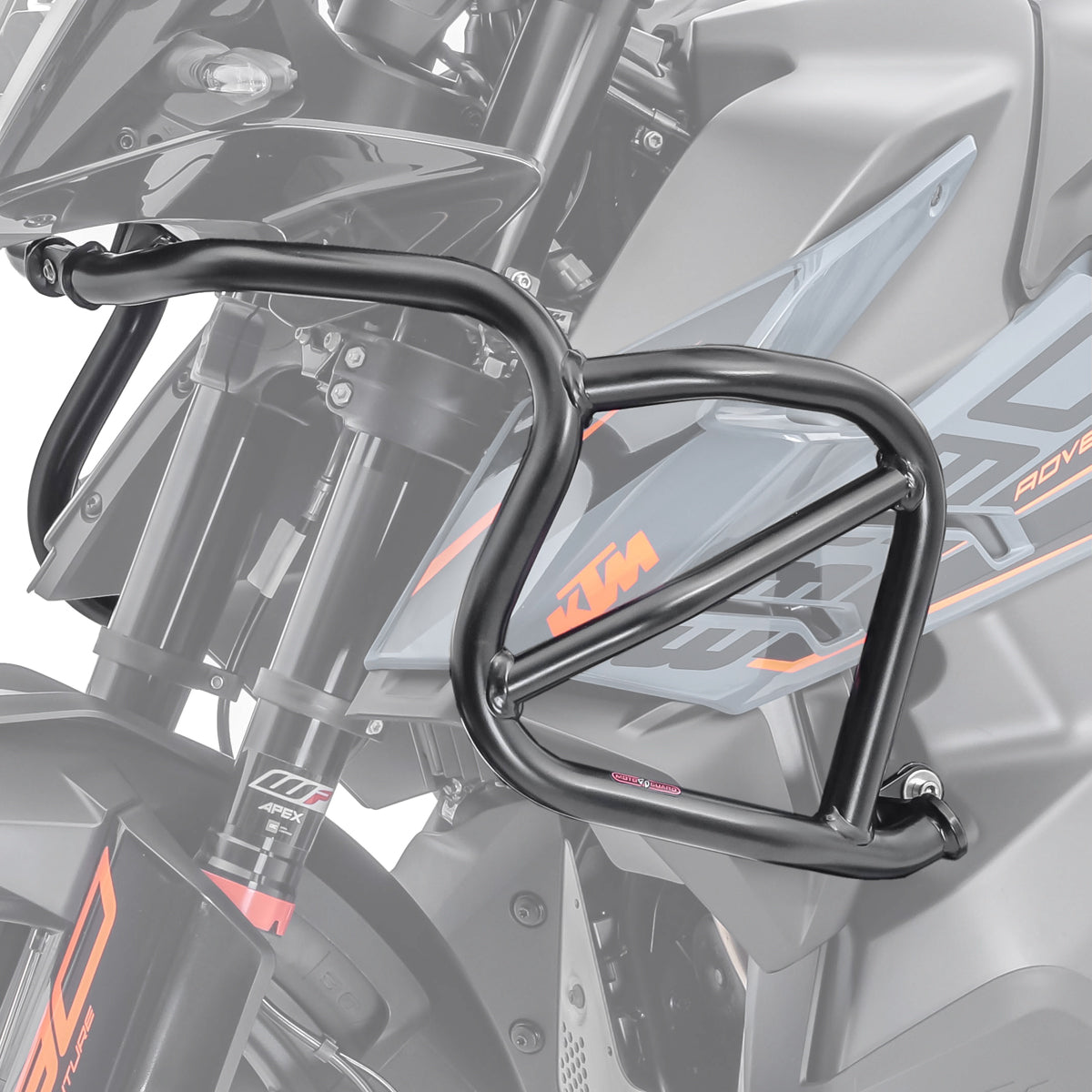 Crash bar pentru KTM 890 Adventure/ R 21-22, Partea superioara, Negru Protectie motor