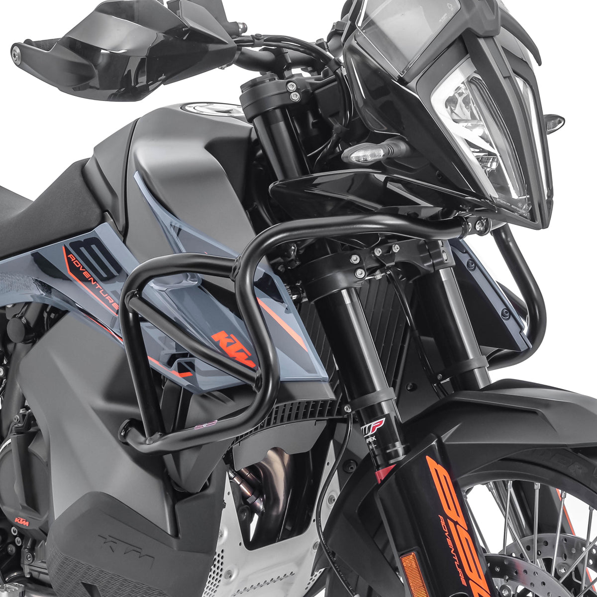 Crash bar pentru KTM 890 Adventure/ R 21-22, Partea superioara, Negru Protectie motor