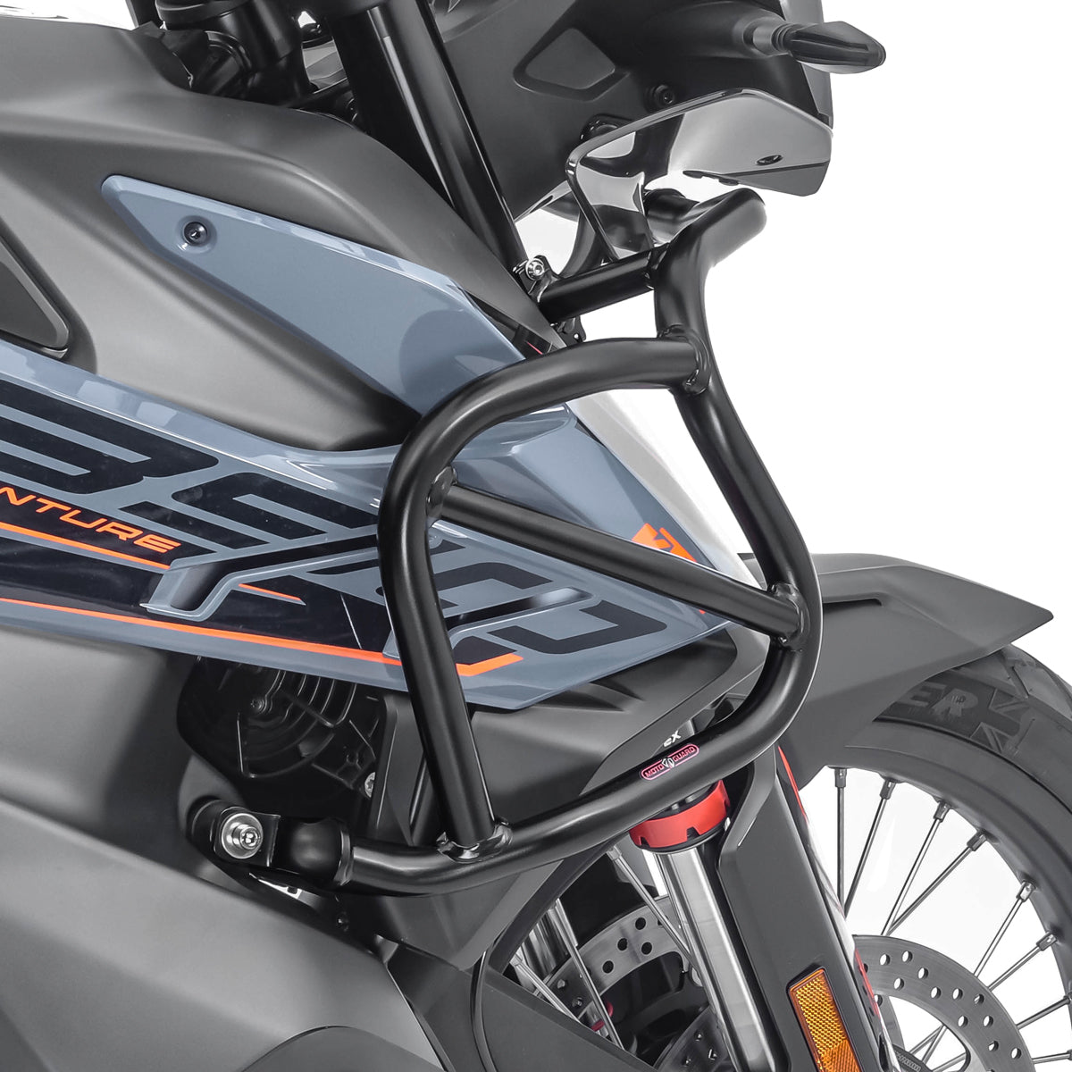 Crash bar pentru KTM 890 Adventure/ R 21-22, Partea superioara, Negru Protectie motor