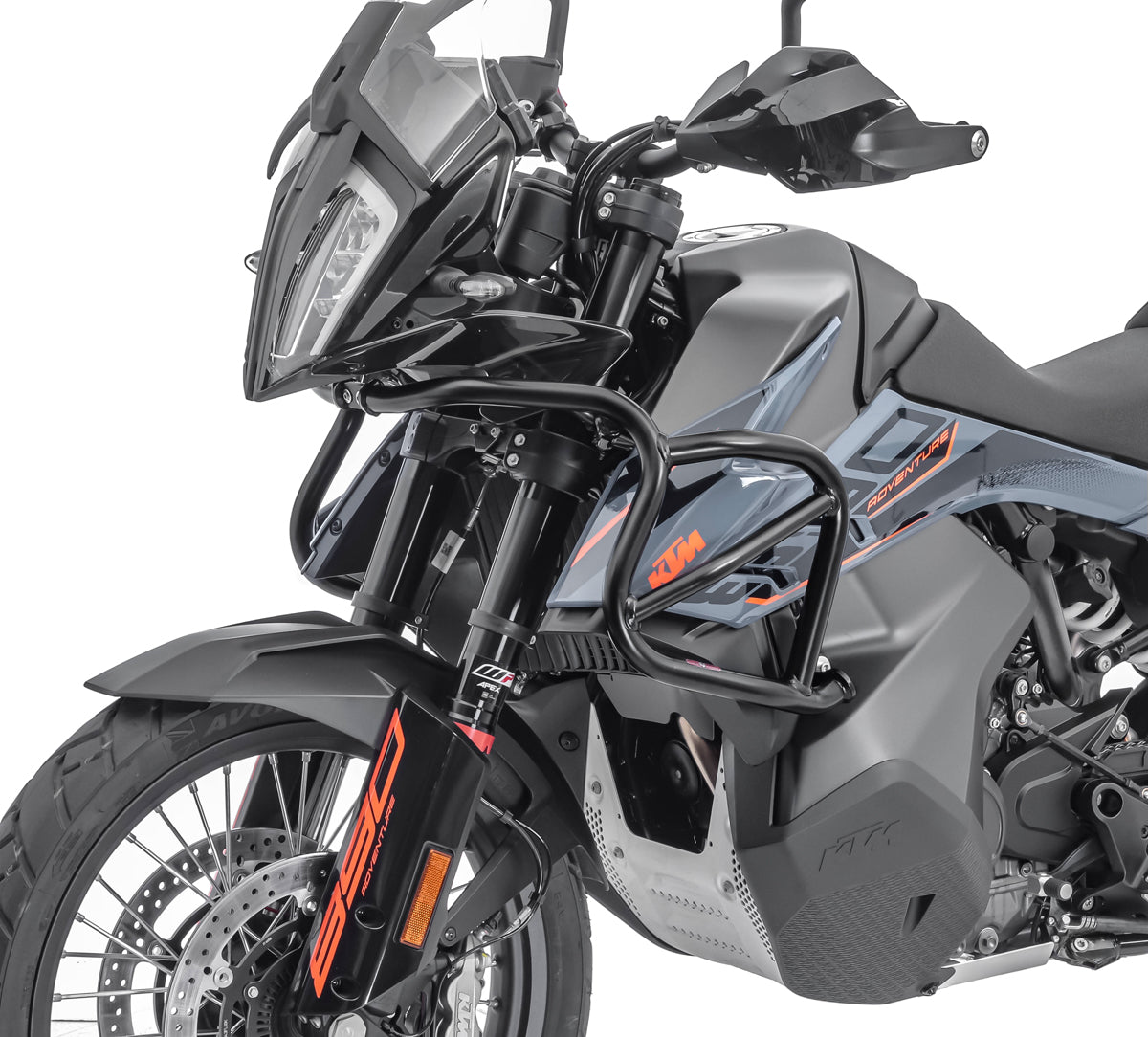 Crash bar pentru KTM 890 Adventure/ R 21-22, Partea superioara, Negru Protectie motor