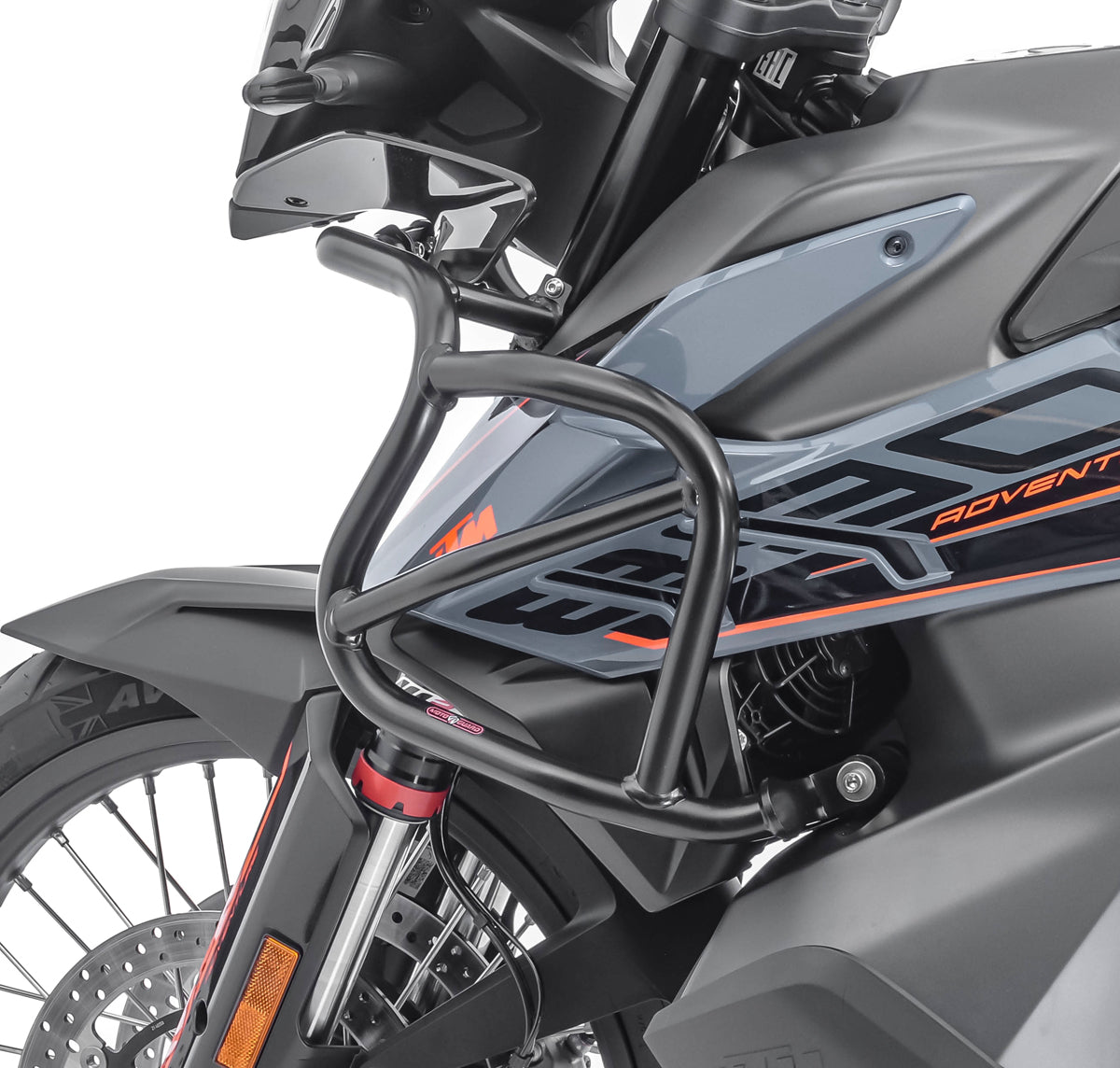Crash bar pentru KTM 890 Adventure/ R 21-22, Partea superioara, Negru Protectie motor