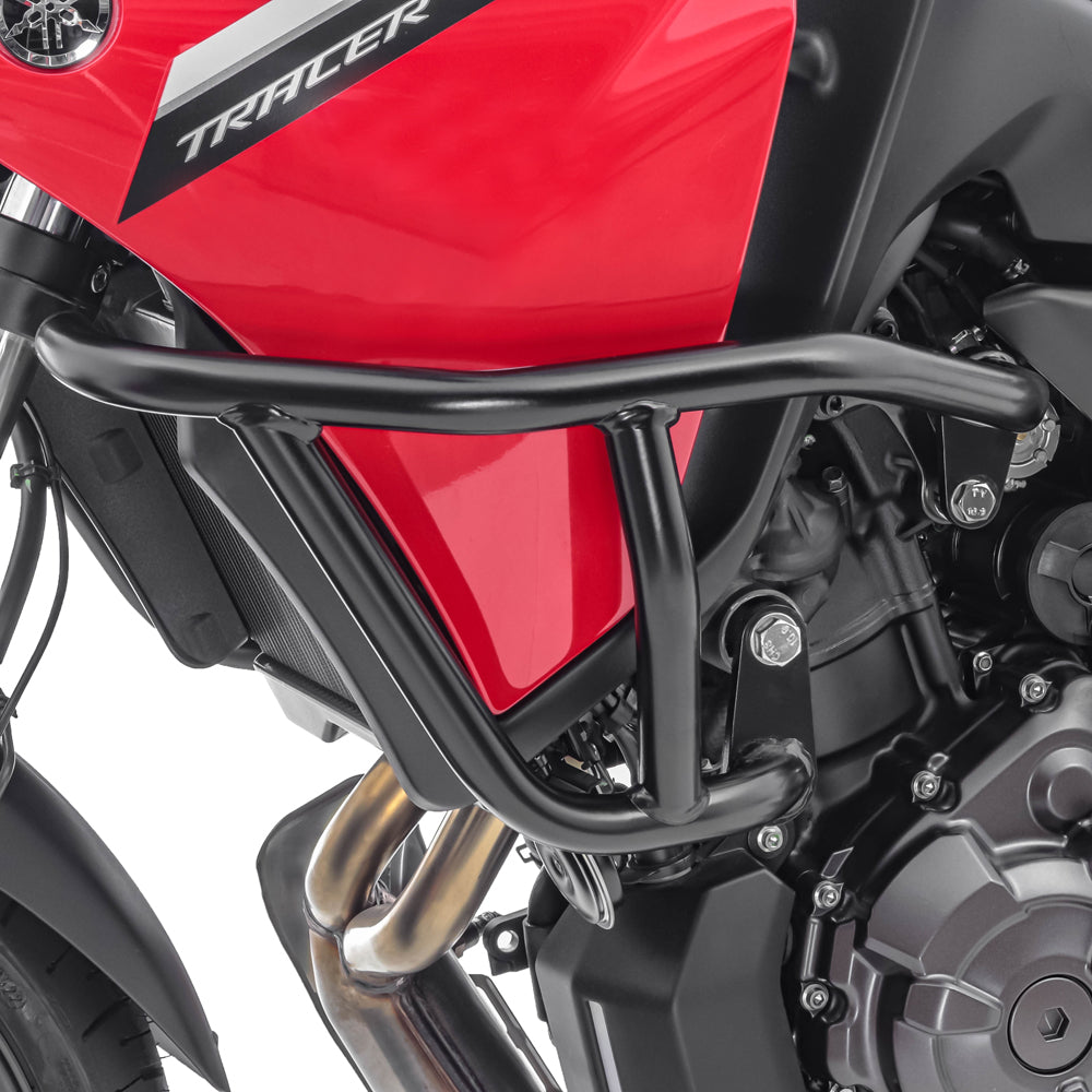 Crash bar pentru Yamaha Tracer 7 / GT 21-24  , Partea de sus, Negru Protectie motor