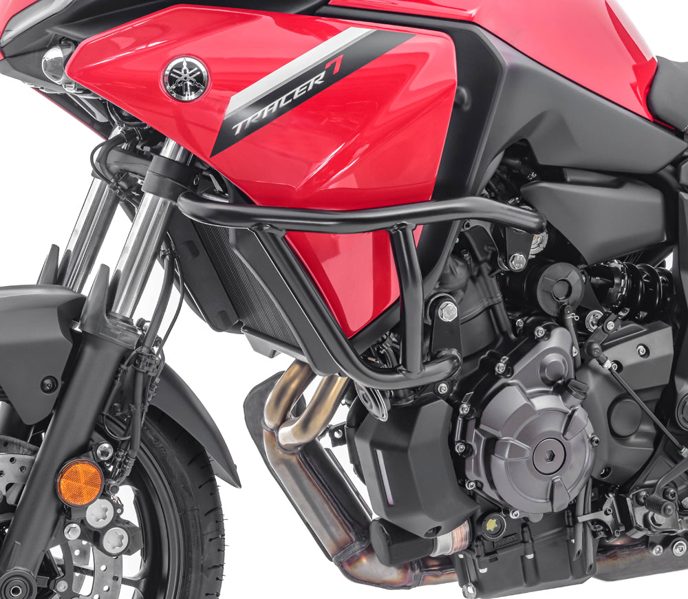 Crash bar pentru Yamaha Tracer 7 / GT 21-24  , Partea de sus, Negru Protectie motor