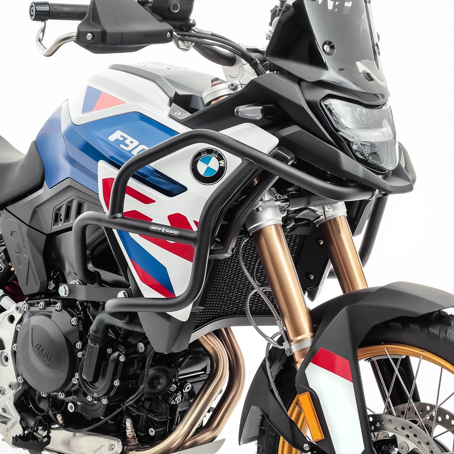 Crash bar, pentru BMW F 900 GS 2024, Partea superioara, Negru Protectie motor