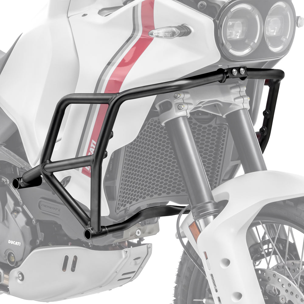 Crash bar pentru Ducati DesertX 22-24 , Partea de sus, Negru Protectie motor