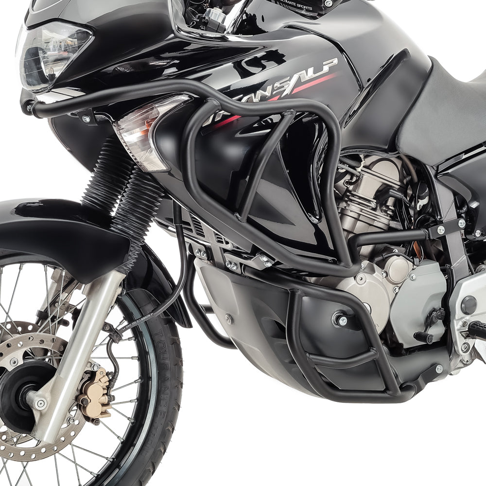 Crash bar pentru Honda Transalp XL 650 V 00-07, Full set, Negru Protectie motor