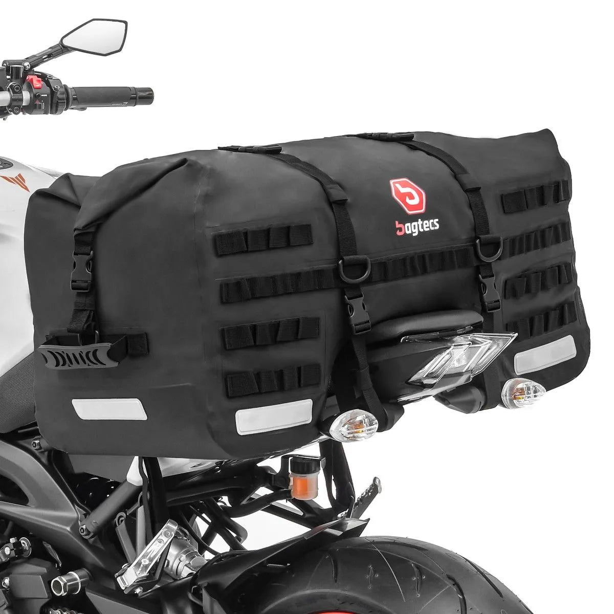 Set geanta codita Bagtecs SX70 impermeabila, 70 L, negru