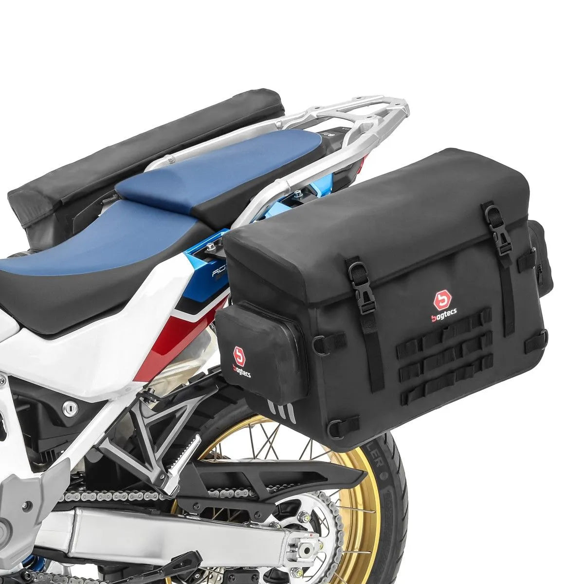 Set 2x genti laterale + suport , pentru BMW R 1200 GS 13-18, Negru