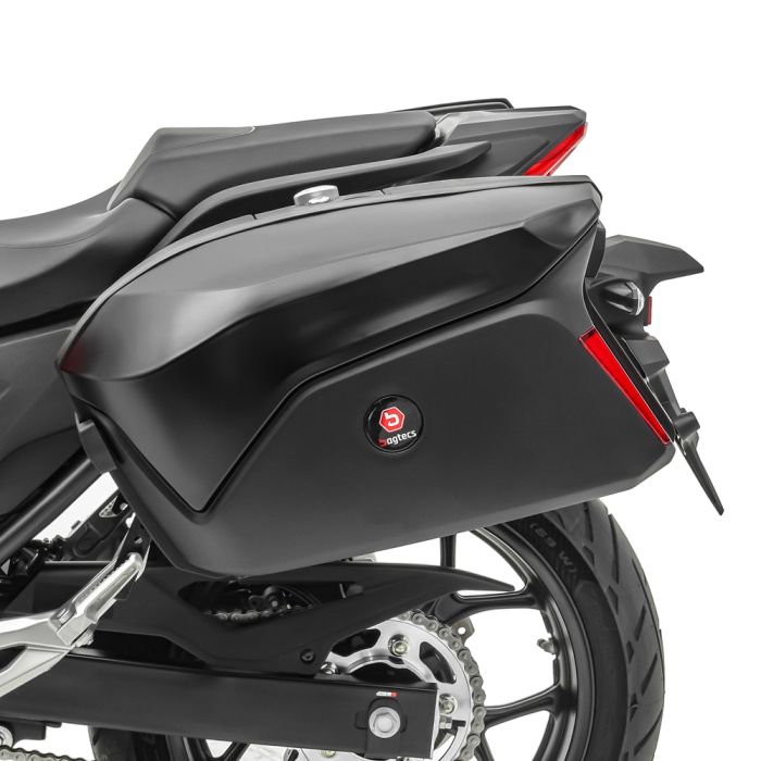 Set cutii laterale Bagtecs PX74SM cu suport pentru Honda CBF 600.
