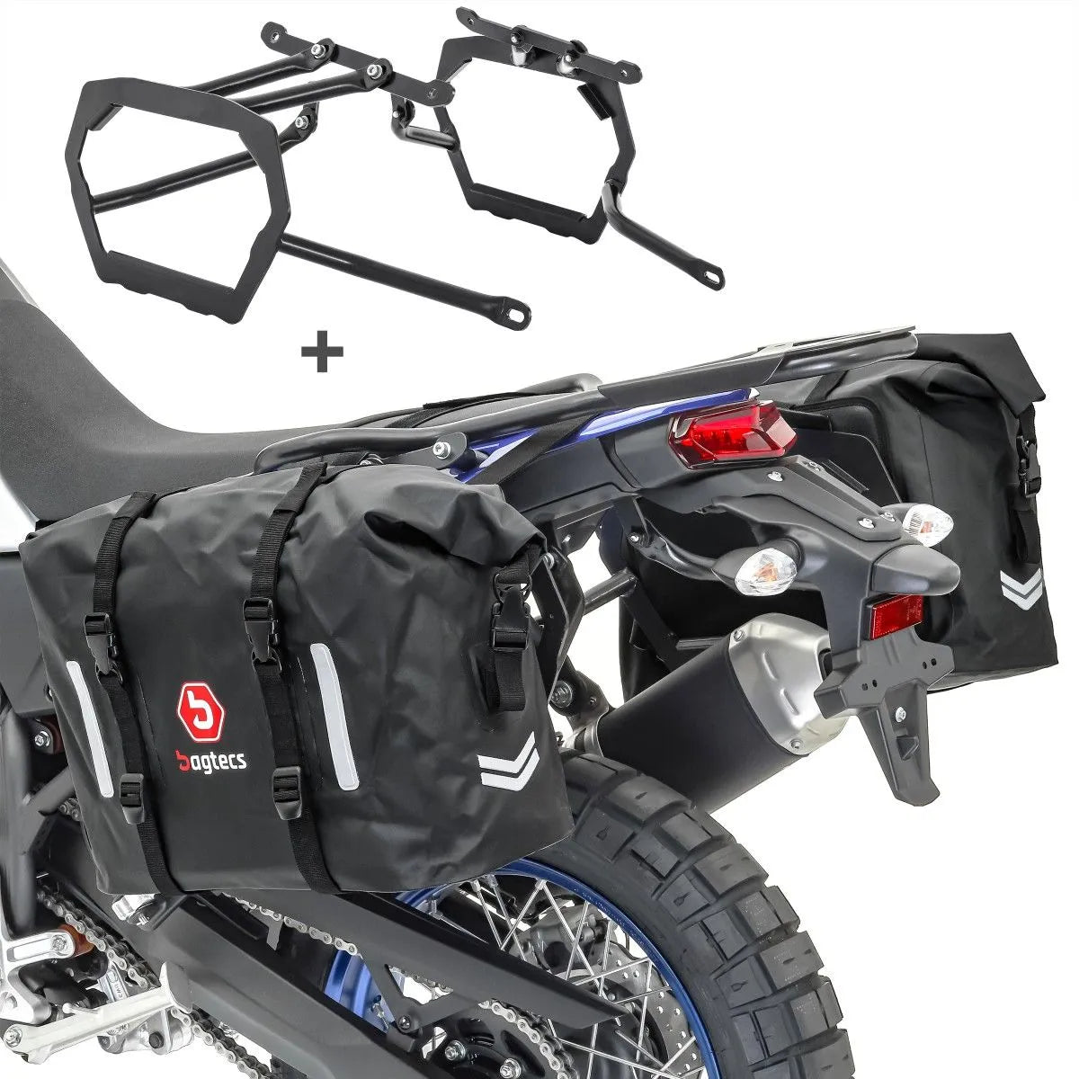 Set genti laterale compatibil cu Triumph Tiger 900 / GT / Rally 20-24, Negru