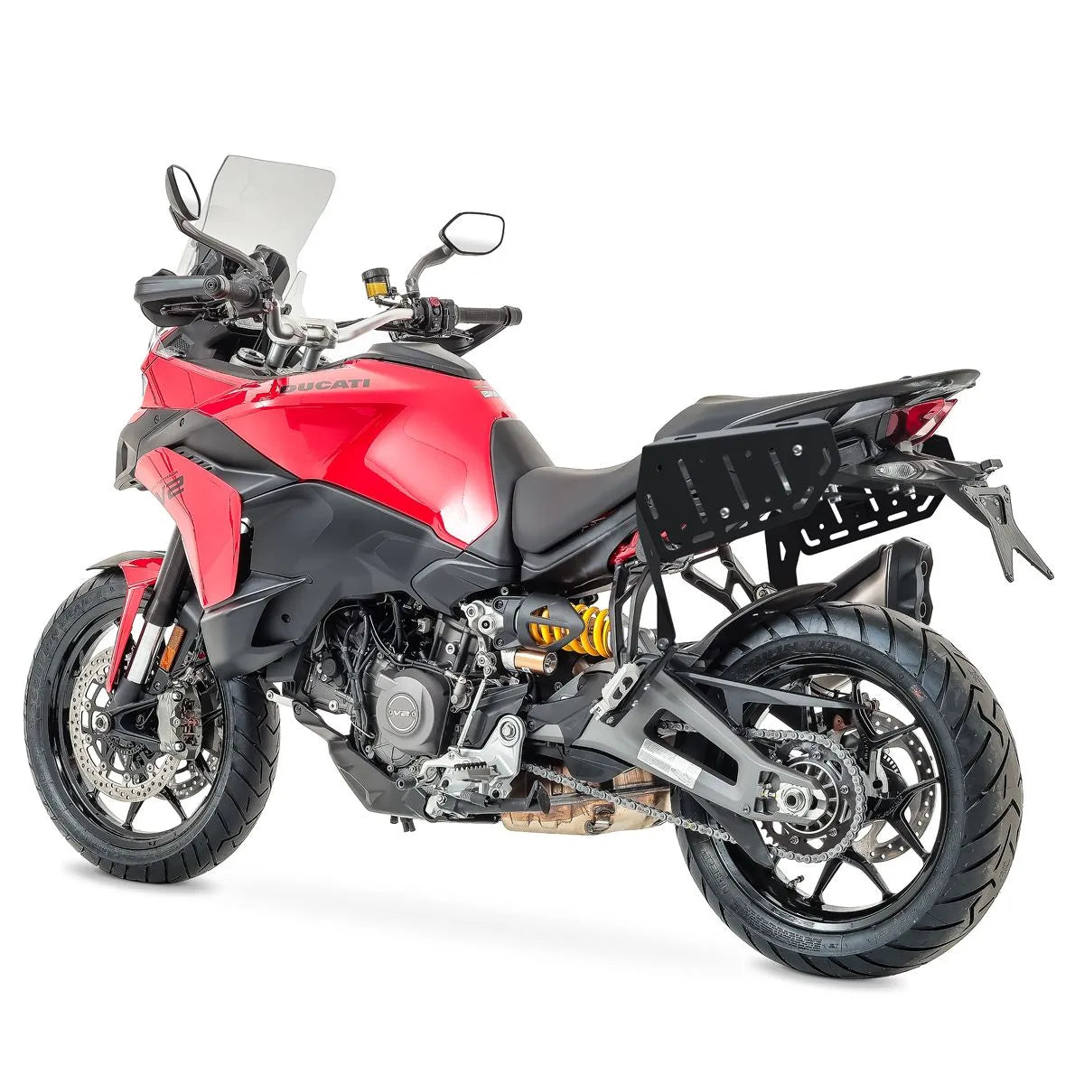 Set suport pentru genti laterale compatibil cu Ducati Multistrada V2 / S 22-25, suport sacoșe Bagtecs SC74, Negru