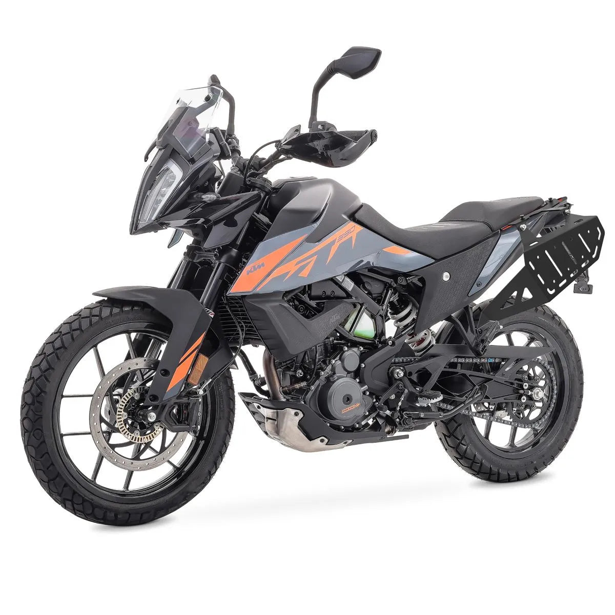 Set suport pentru genti laterale compatibil cu KTM 390 Adventure 20-25, suport sacoșe Bagtecs SC59, Negru