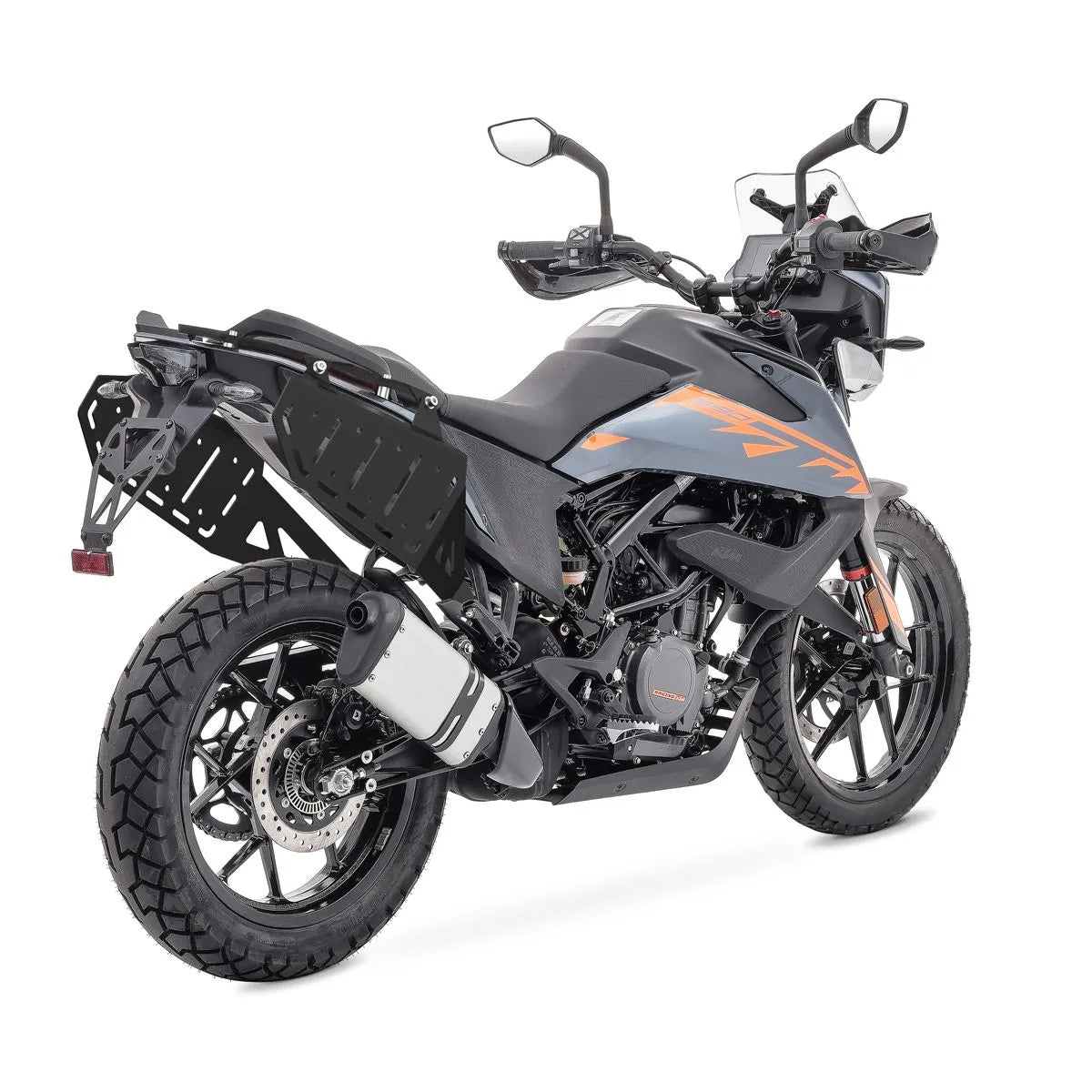 Set suport pentru genti laterale compatibil cu KTM 390 Adventure 20-25, suport sacoșe Bagtecs SC59, Negru