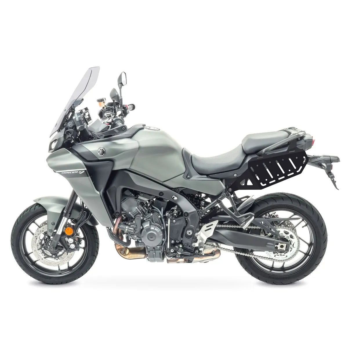 Set suport pentru genti laterale compatibil cu Yamaha Tracer 9 / GT 21-24, suport sacoșe Bagtecs SC68, Negru