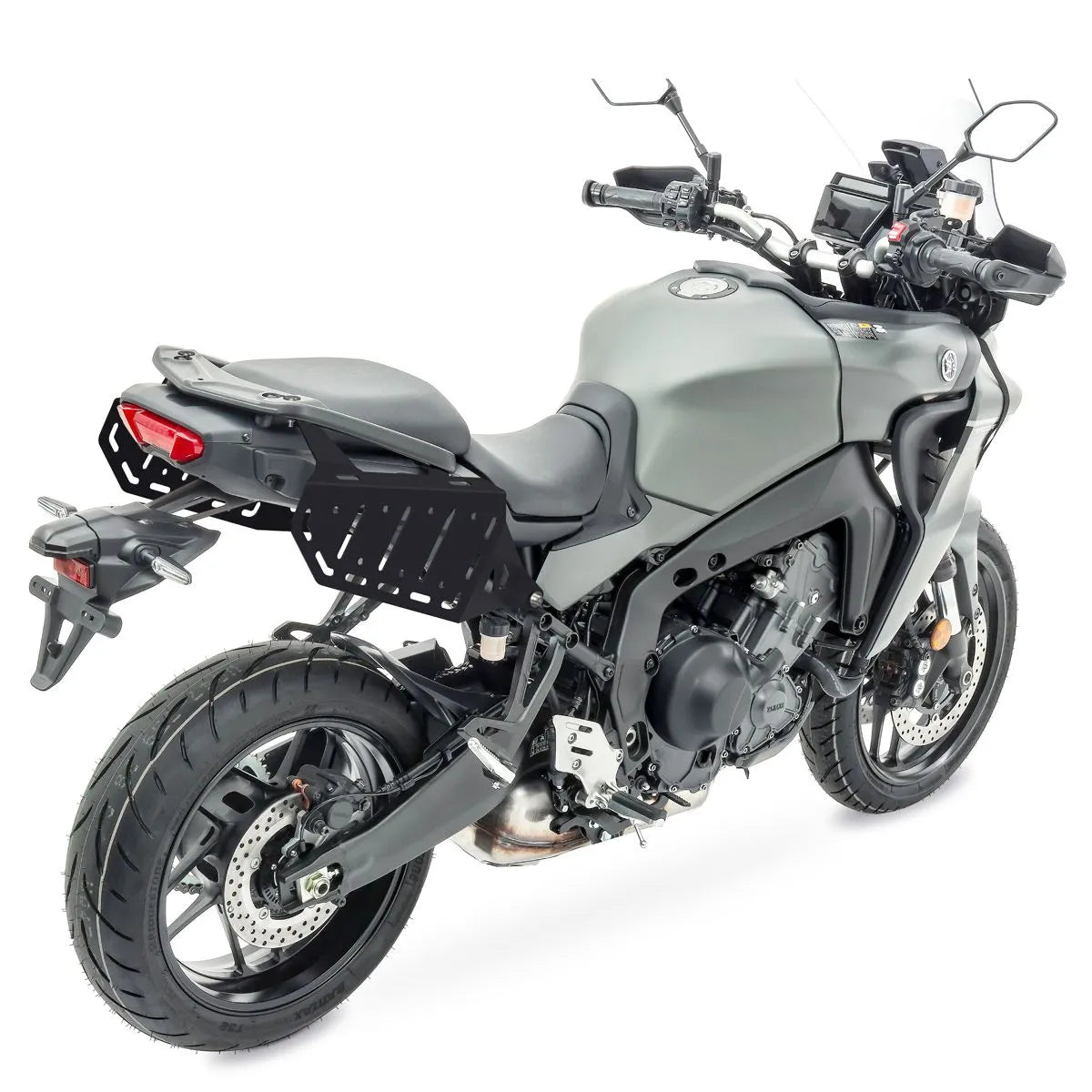 Set suport pentru genti laterale compatibil cu Yamaha Tracer 9 / GT 21-24, suport sacoșe Bagtecs SC68, Negru