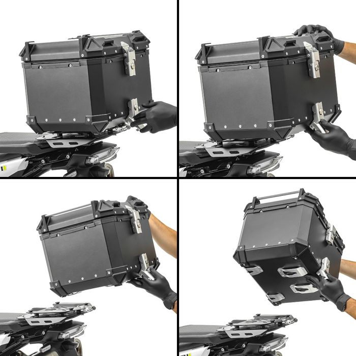 Bagaj moto rezistent pentru touring și aventură