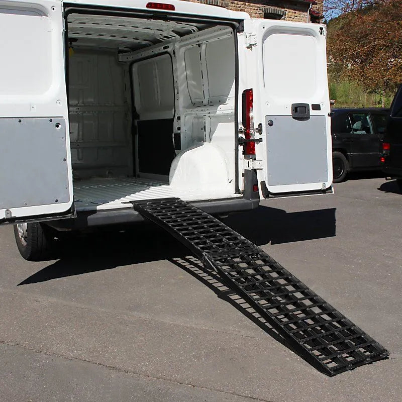 Rampa incarcare pliabila din aluminiu Constands V negru pentru Motocicleta, Scooter, Quad, ATV, max. 680 kg