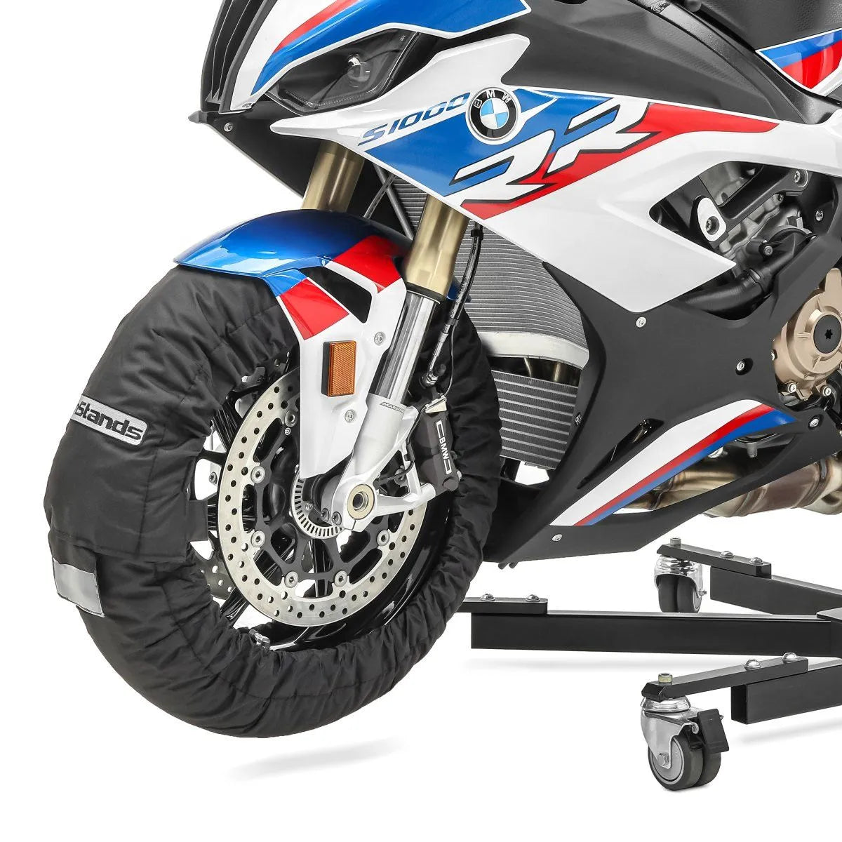 Incalzitoare anvelope moto, Set Snaefell Constands 30-99°C digital pentru roata fata si spate, negru