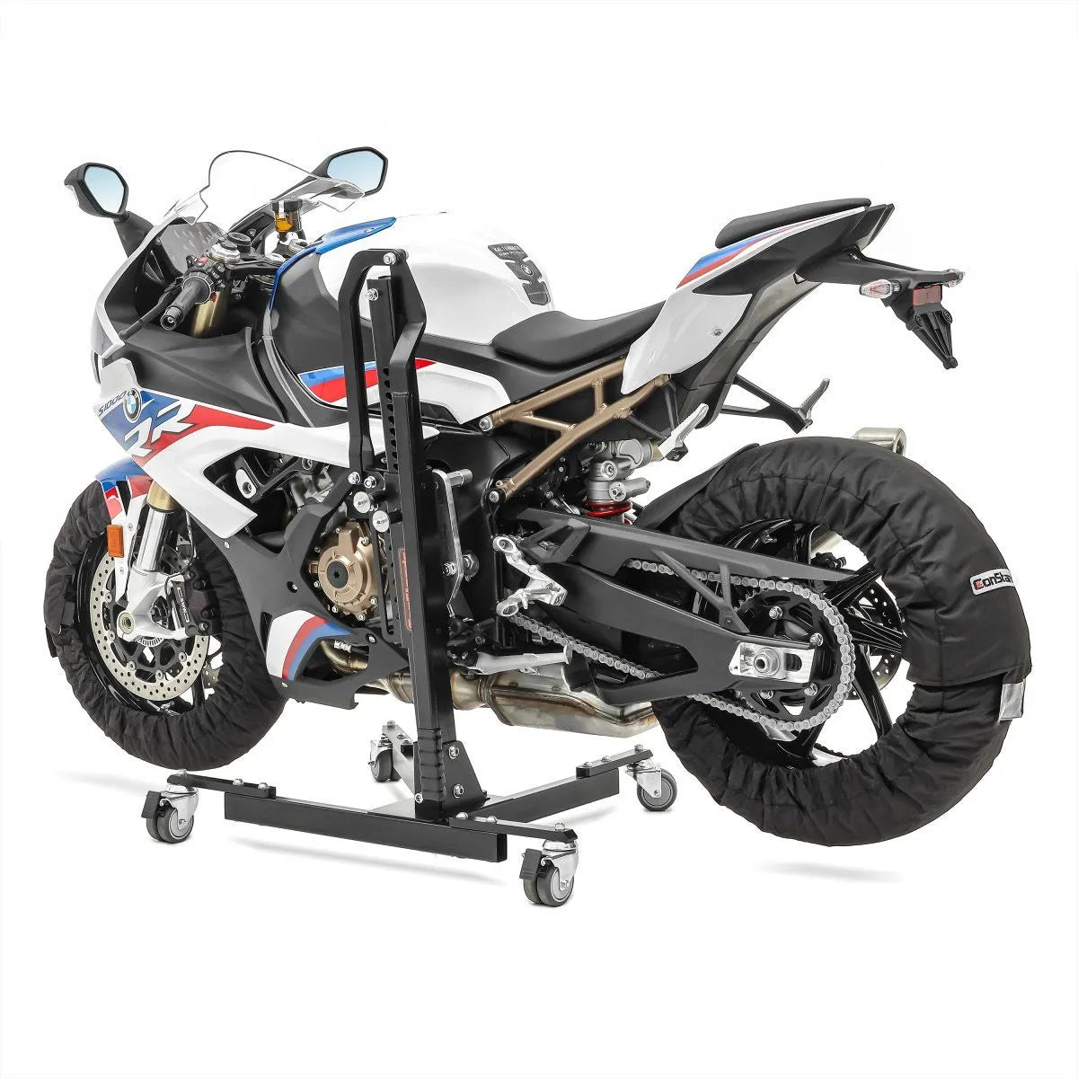 Incalzitoare anvelope moto, Set Snaefell Constands 30-99°C digital pentru roata fata si spate, negru