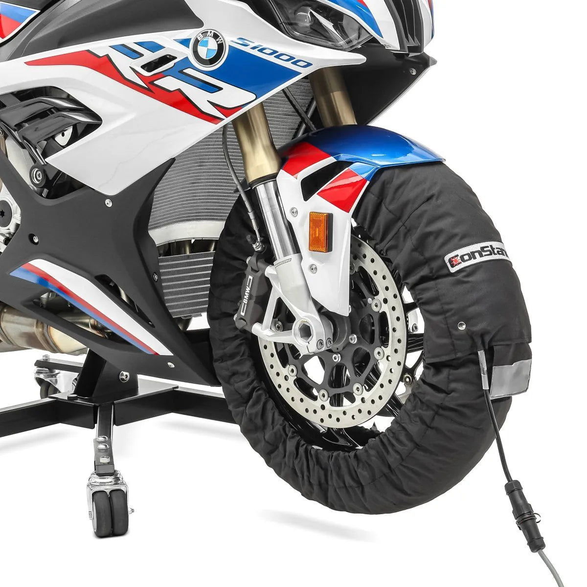 Incalzitoare anvelope moto, Set Snaefell Constands 30-99°C digital pentru roata fata si spate, negru