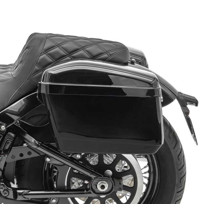 Set genți laterale rigide Craftride Nevada pentru chopper.