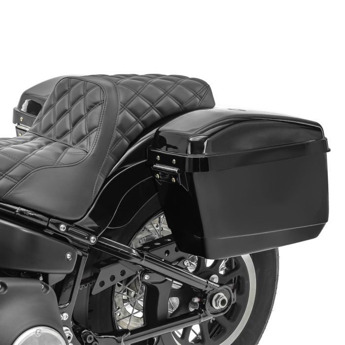 Genți moto 2x20L cu design bagger autentic.