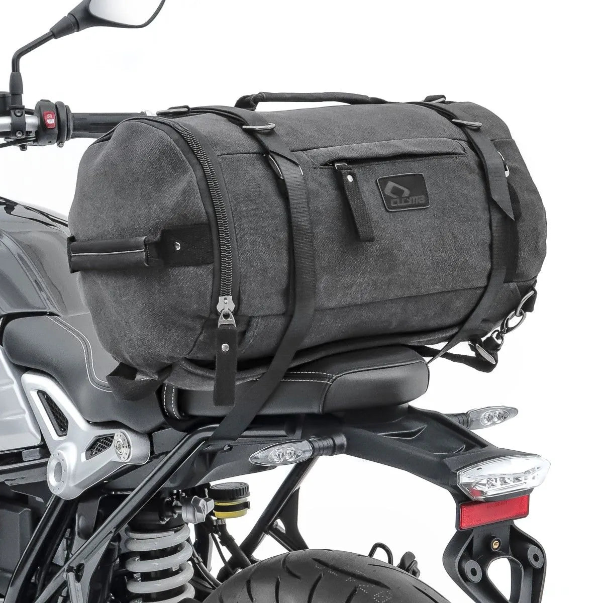 Geanta codita moto Vintage 25 L Canvas, rucsac, Roll bag Craftride, gri