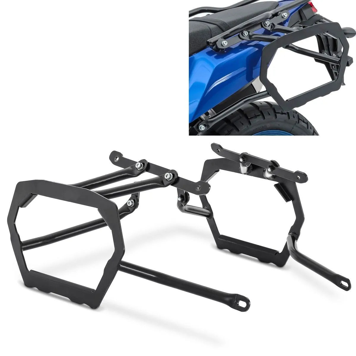 Set suport pentru genti laterale compatibil cu Yamaha Tenere 700 19-24, Negru