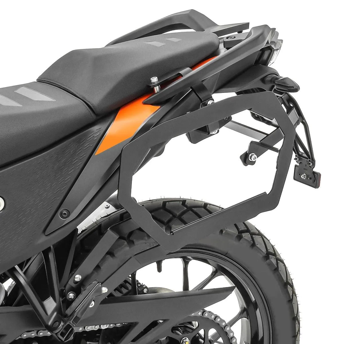 Set suport pentru genti laterale compatibil cu KTM 390 Adventure 20-22, Negru