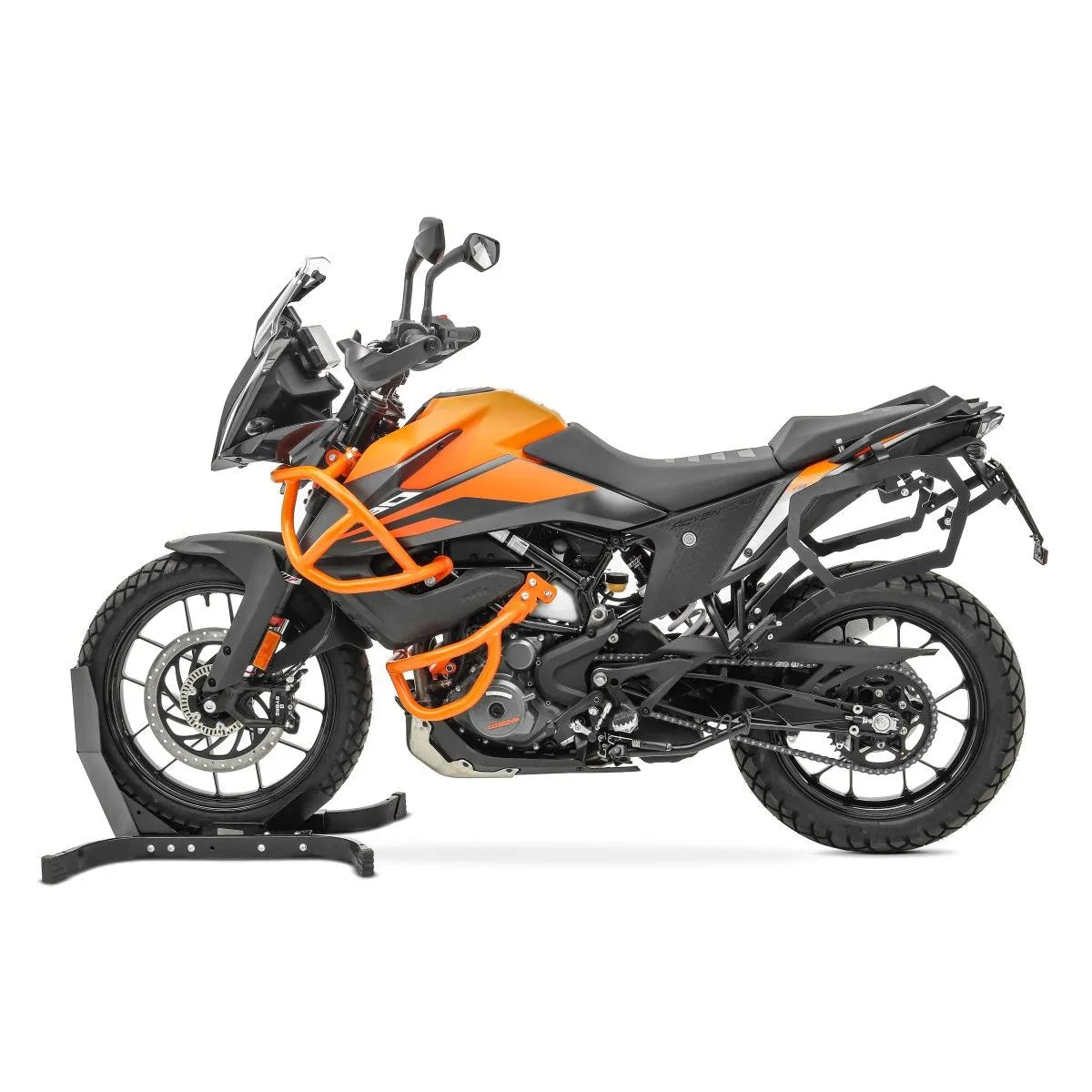 Set suport pentru genti laterale compatibil cu KTM 390 Adventure 20-22, Negru