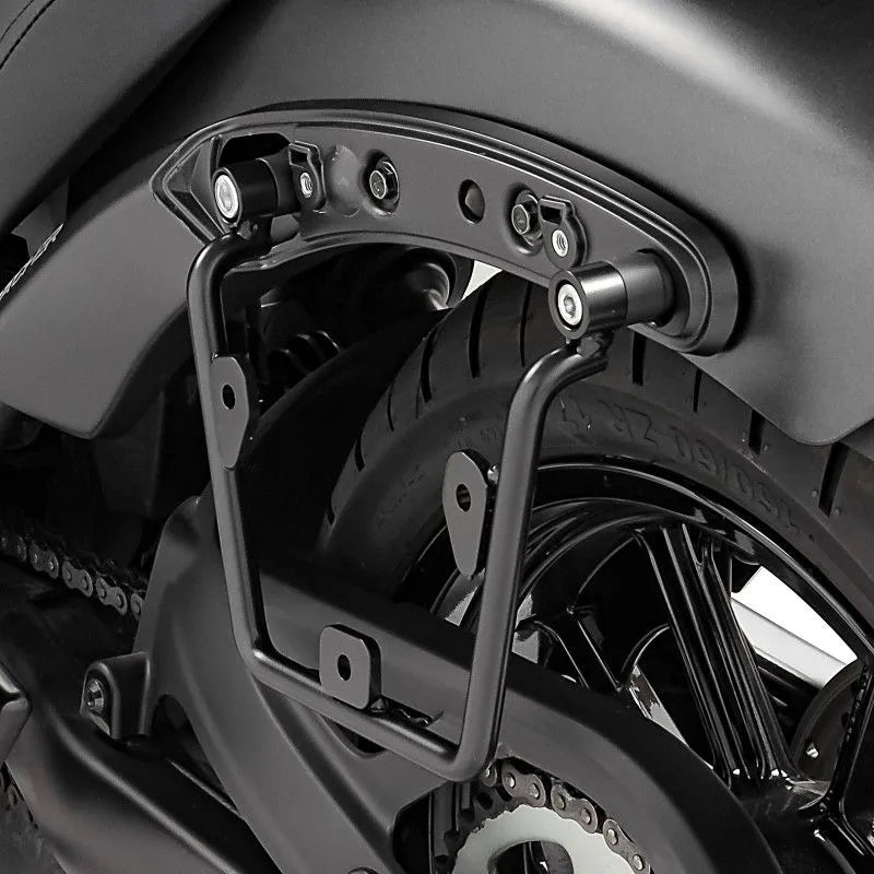 Suport pentru genti laterale, partea stanga, compatibil cu Kawasaki Vulcan S / Café 15-24, Negru