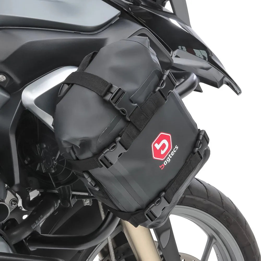 Set protectie motor + geanta pentru crashbar set pentru BMW R 1200 GS 17-18, Negru