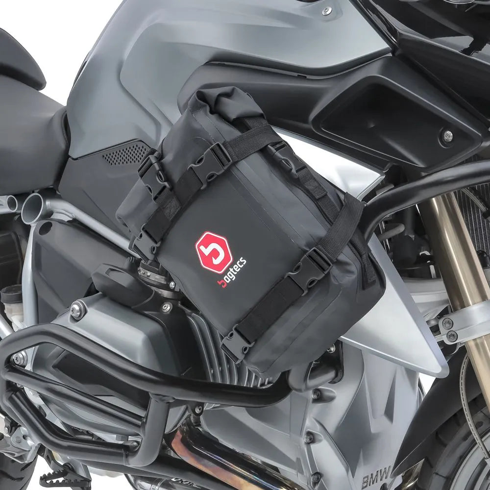 Set protectie motor + geanta pentru crashbar set pentru BMW R 1200 GS Rallye 17-18 , Negru
