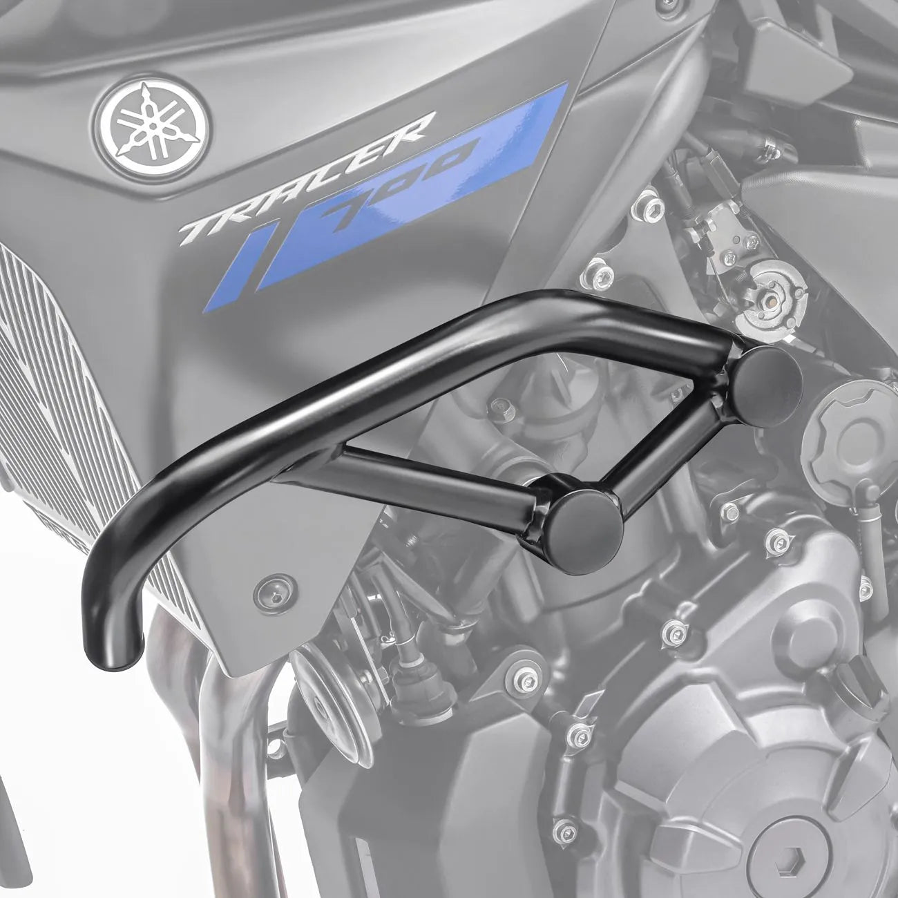 Crash bar pentru Yamaha MT-07 Tracer 700 16-19 , central , Negru Protectie motor