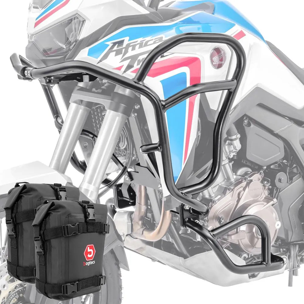 Set protectie motor + geanta pentru crashbar set pentru Honda Africa Twin 1100 20-21, Negru