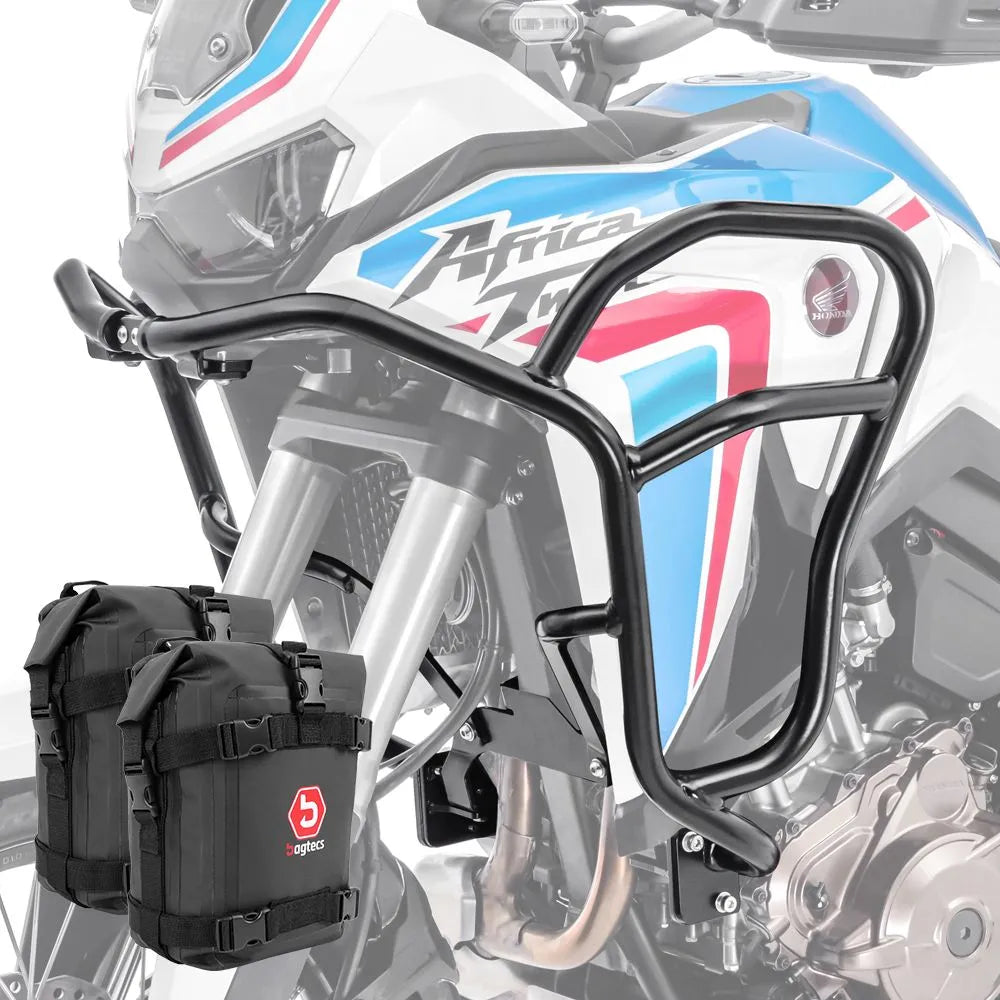 Set protectie motor + geanta pentru crashbar set pentru Honda Africa Twin 1100 20-21, Negru