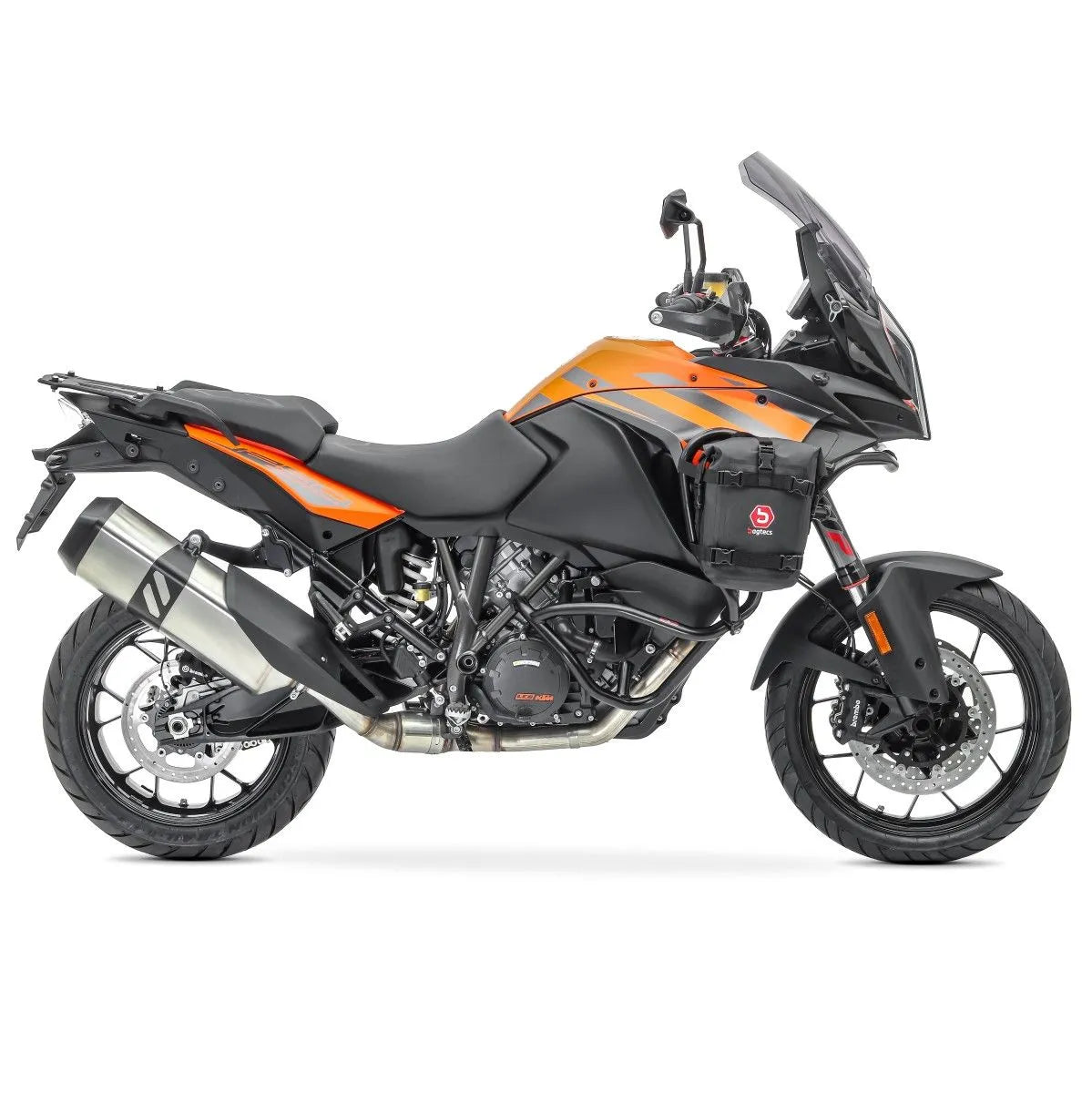 Set protectie motor + geanta pentru crashbar set pentru KTM 1050 Adventure 15-16 , Negru