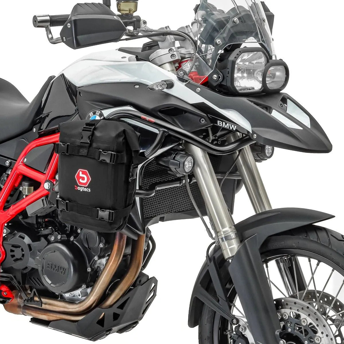 Set protectie motor + geanta pentru crashbar set pentru BMW F 700 GS / F 650 GS 08-17, Negru