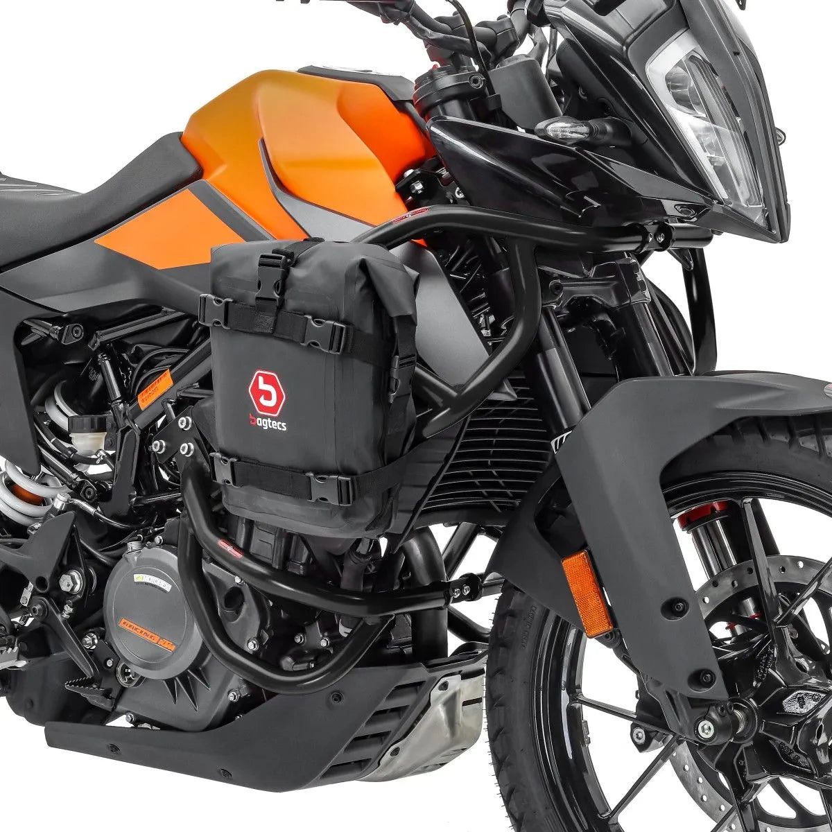 Set protectie motor + geanta pentru crashbar set pentru KTM 390 Adventure 20-24 , Negru