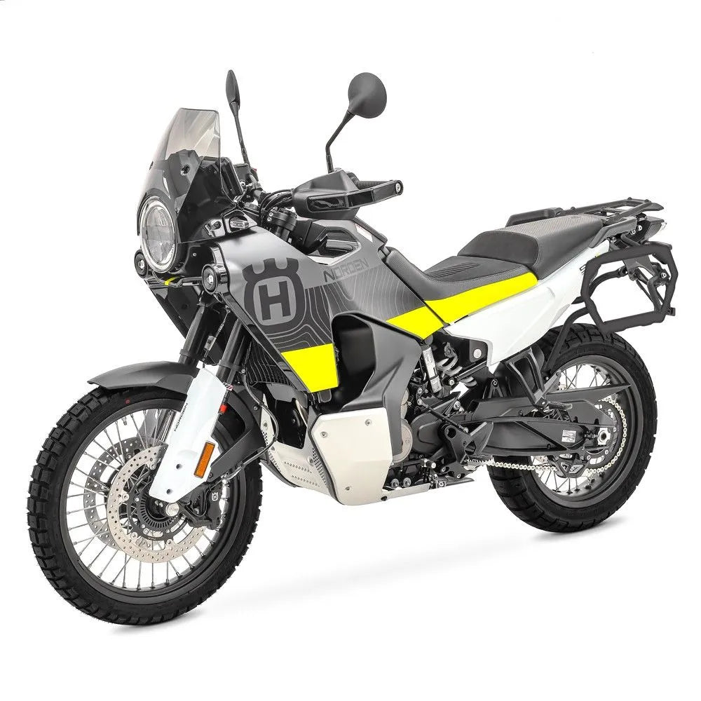 Set suport pentru genti laterale compatibil cu Husqvarna Norden 901 21-24, Negru