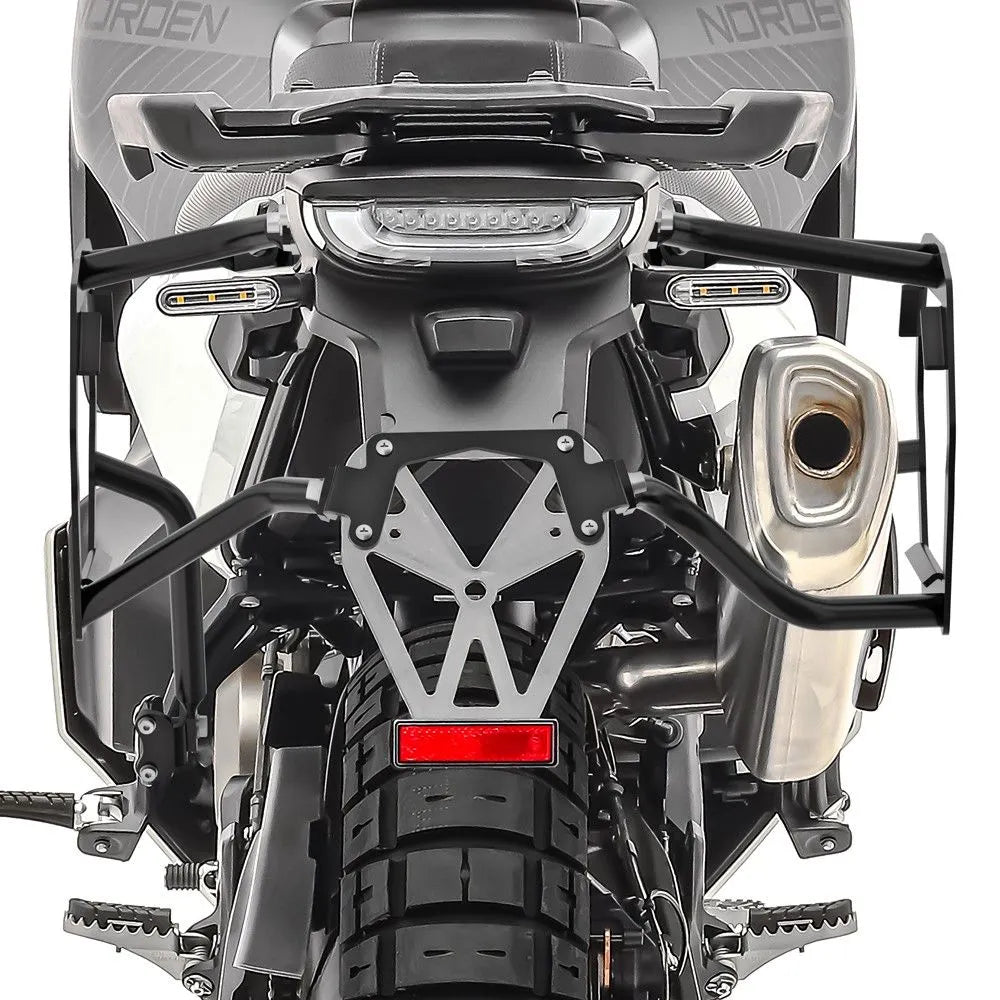 Set suport pentru genti laterale compatibil cu Husqvarna Norden 901 21-24, Negru