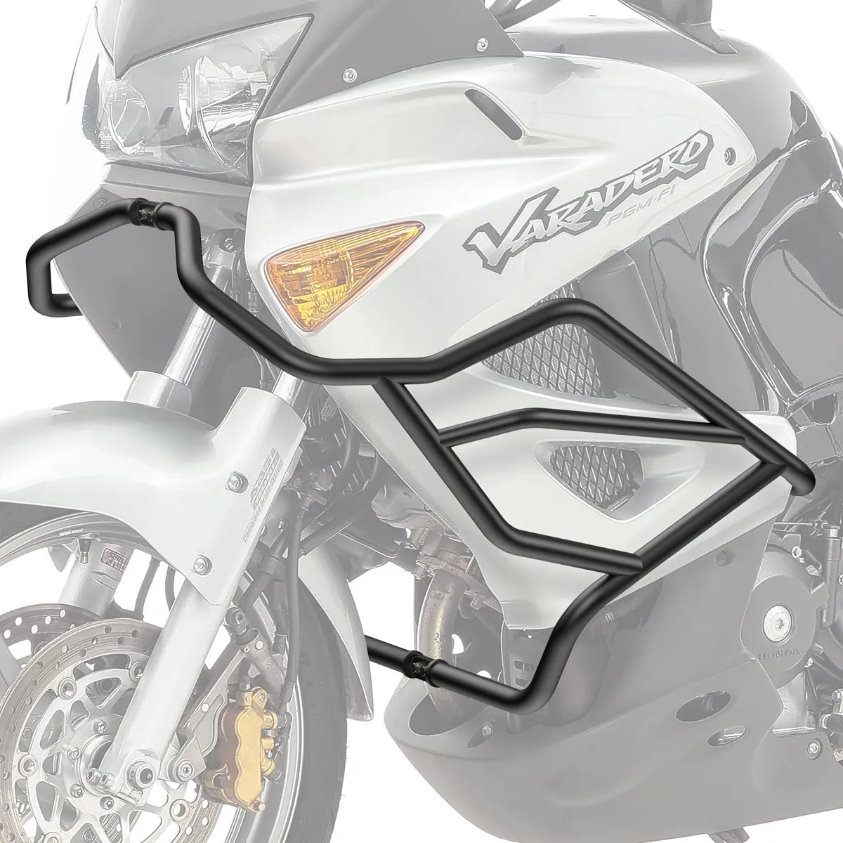Crash bar pentru Honda Varadero XL 1000 V 03-11, Partea de sus, Negru Protectie motor