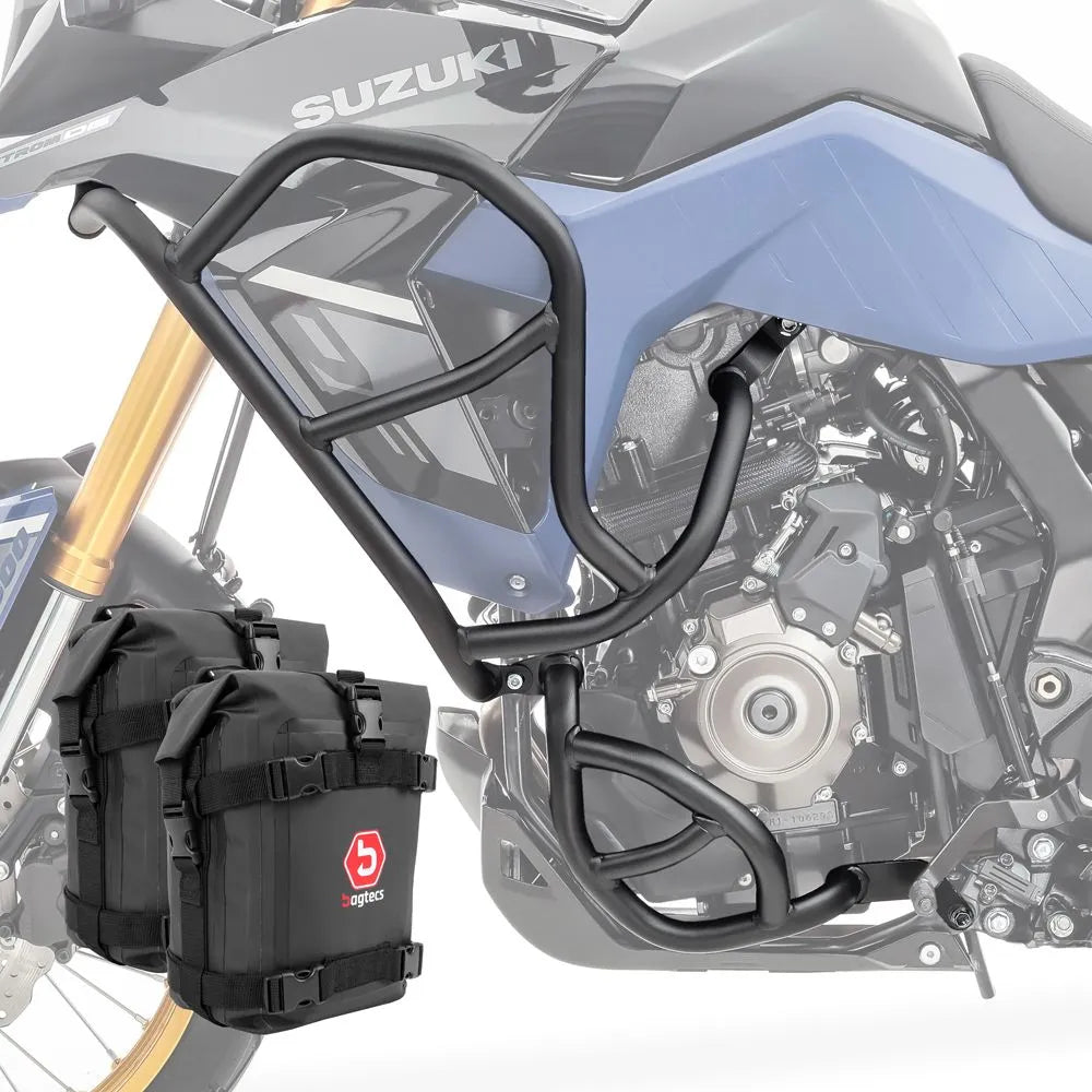Set protectie motor + geanta pentru crashbar set pentru Suzuki V-Strom 800 DE 23-24 , Negru