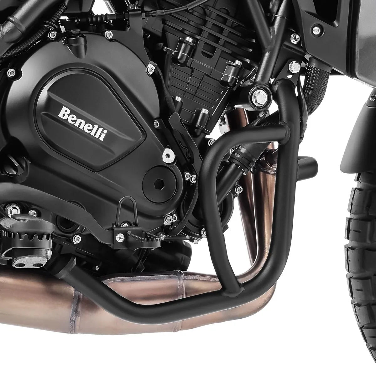 Crash bar pentru Benelli TRK 702 / X 23-24, Negru, Protecție motor