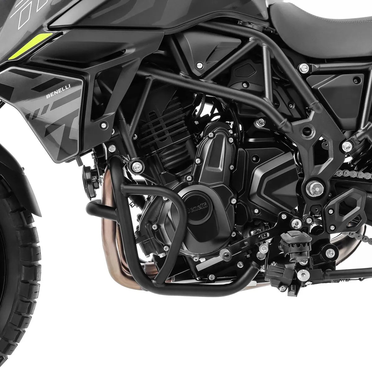 Crash bar pentru Benelli TRK 702 / X 23-24, Negru, Protecție motor