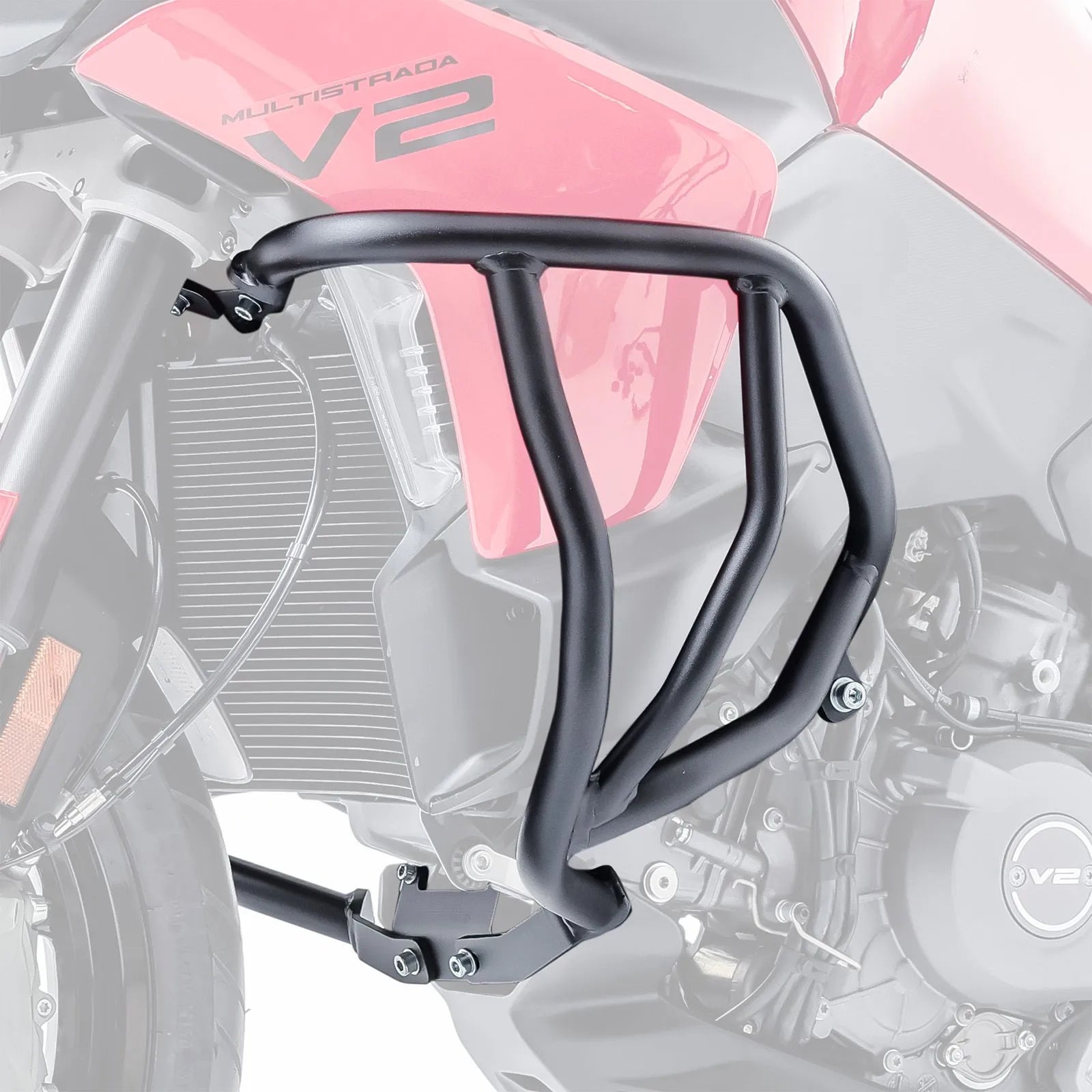 Crash bar pentru Ducati Multistrada V2 / S 2025, Negru Protectie motor