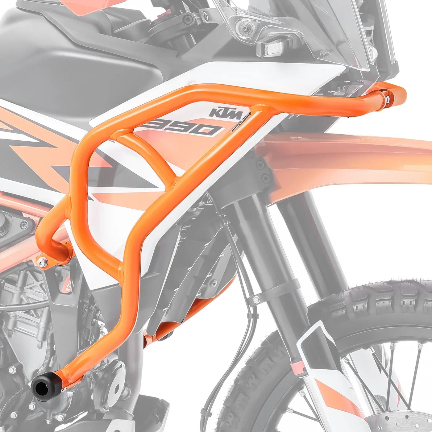 Crash bar pentru KTM 390 Adventure X / R 2025, Portocaliu, Protecție motor, Superior