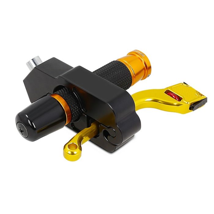 Blocator manetă frână moto BS-Motoparts, negru, aluminiu.