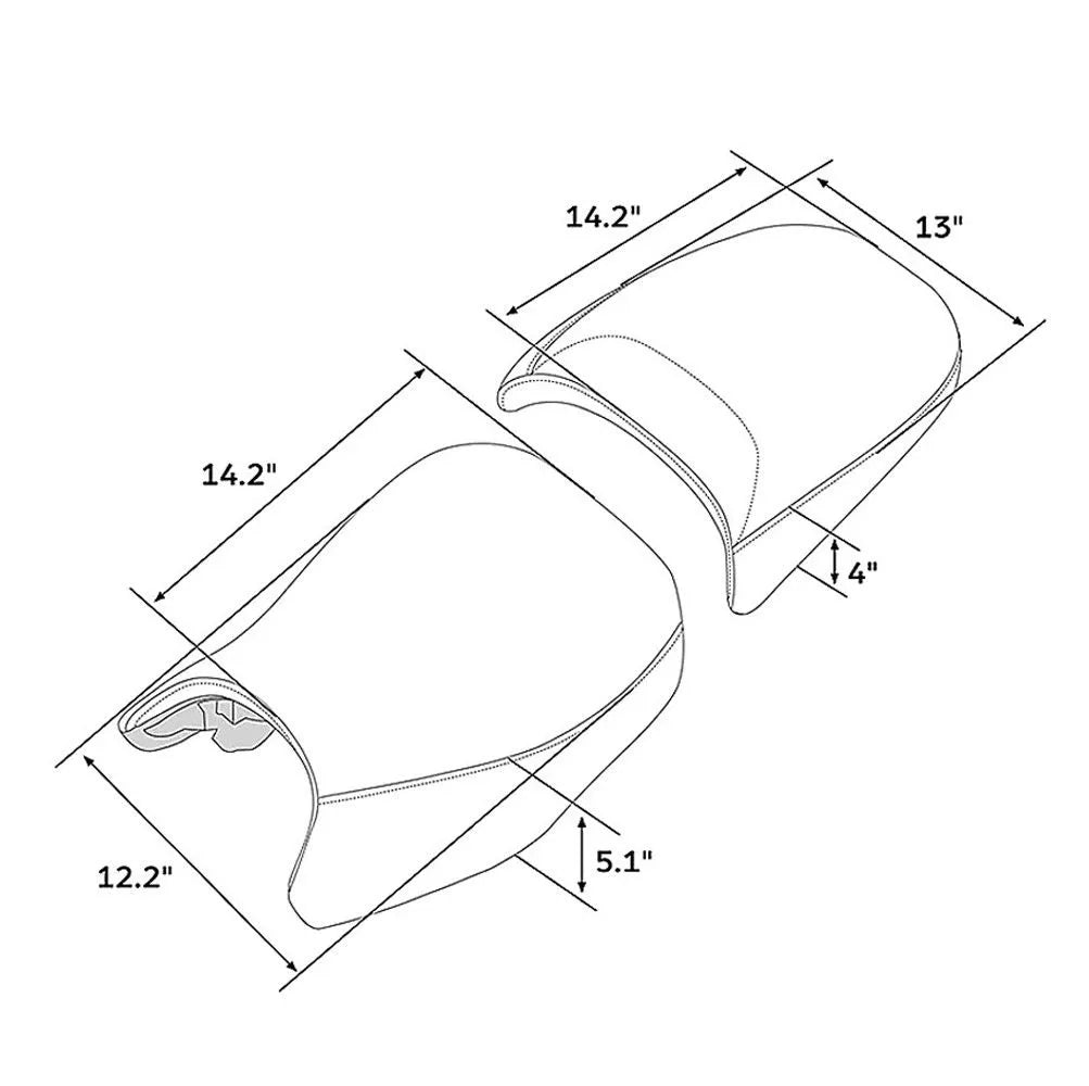 Scaun sofer + scaun pasager compatibil cu BMW R 1250 GS 19-23 Tourtecs PS15
